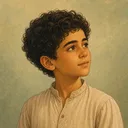 صورة مرسومة لشخصية الطفل
