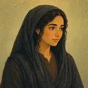 صورة مرسومة لشخصية الأرملة