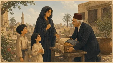 الأرملة وصغارها