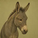 صورة مرسومة لشخصية الحمار