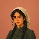 صورة مرسومة لشخصية مريم