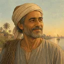 صورة مرسومة لشخصية الصياد