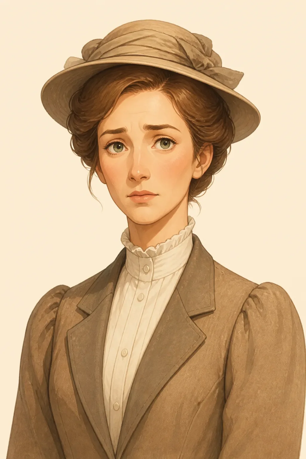 Charlotte Bartlett: character portrait from A Room with a View (Forster, E. M. (Edward Morgan))