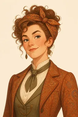 Portrait of Eleanor Lavish from A Room with a View
