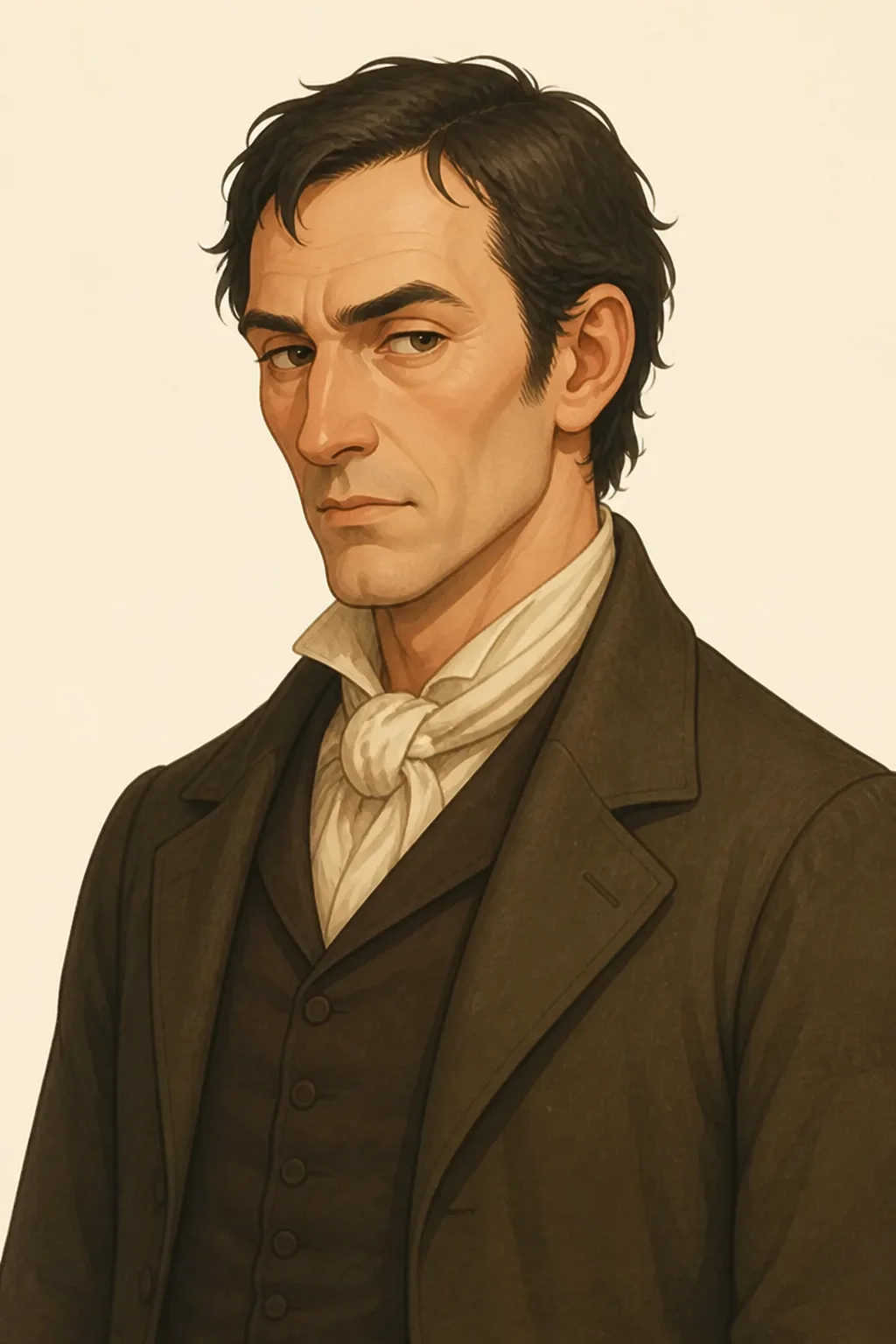 John Barsad: character portrait from A Tale of Two Cities (Dickens, Charles)