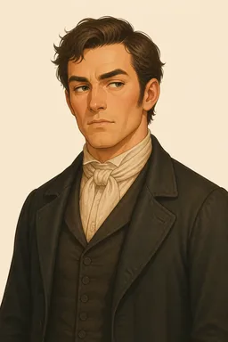 Portrait of Roger Cly from A Tale of Two Cities