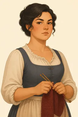 Portrait of Thérèse Defarge from A Tale of Two Cities