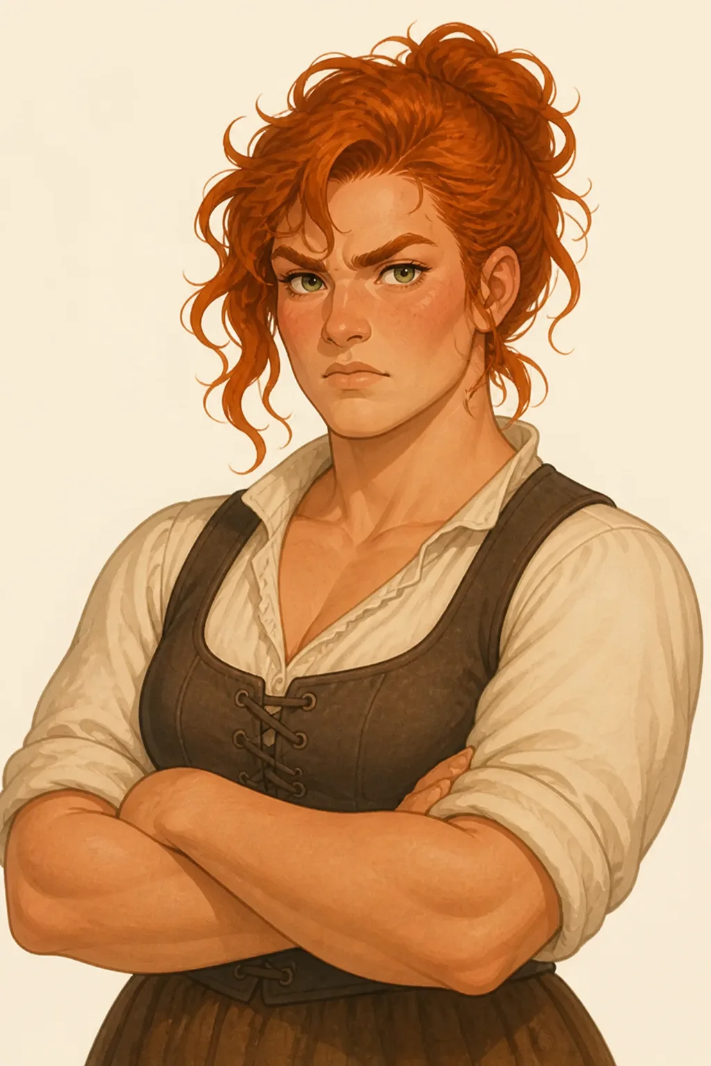 Miss Pross: character portrait from A Tale of Two Cities (Dickens, Charles)