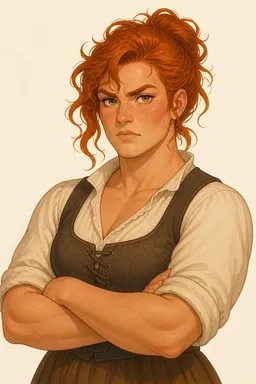 Portrait of Miss Pross from A Tale of Two Cities