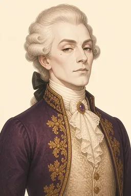 Portrait of Marquis St. Evrémonde from A Tale of Two Cities