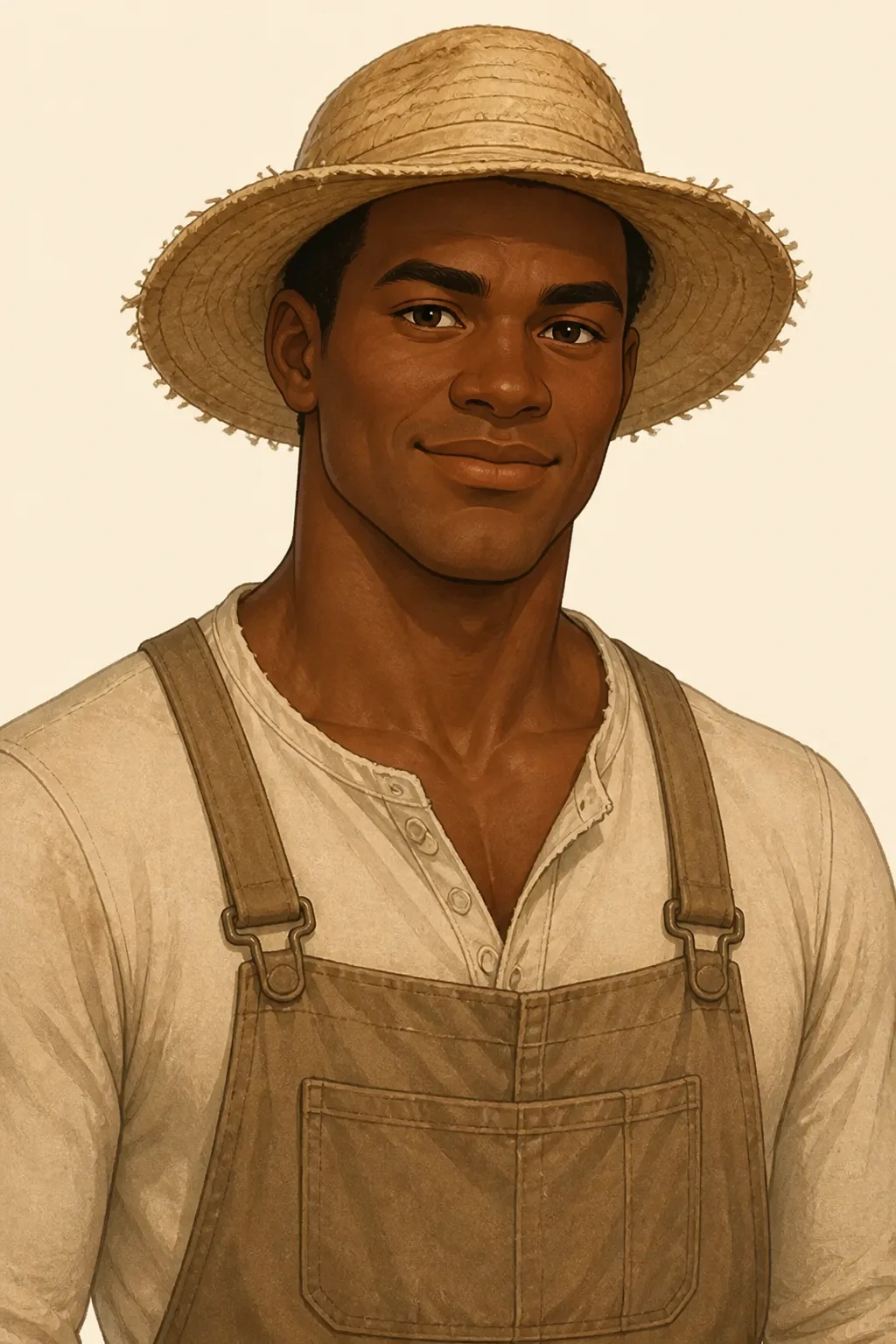 Jim: character portrait from Adventures of Huckleberry Finn (Twain, Mark)
