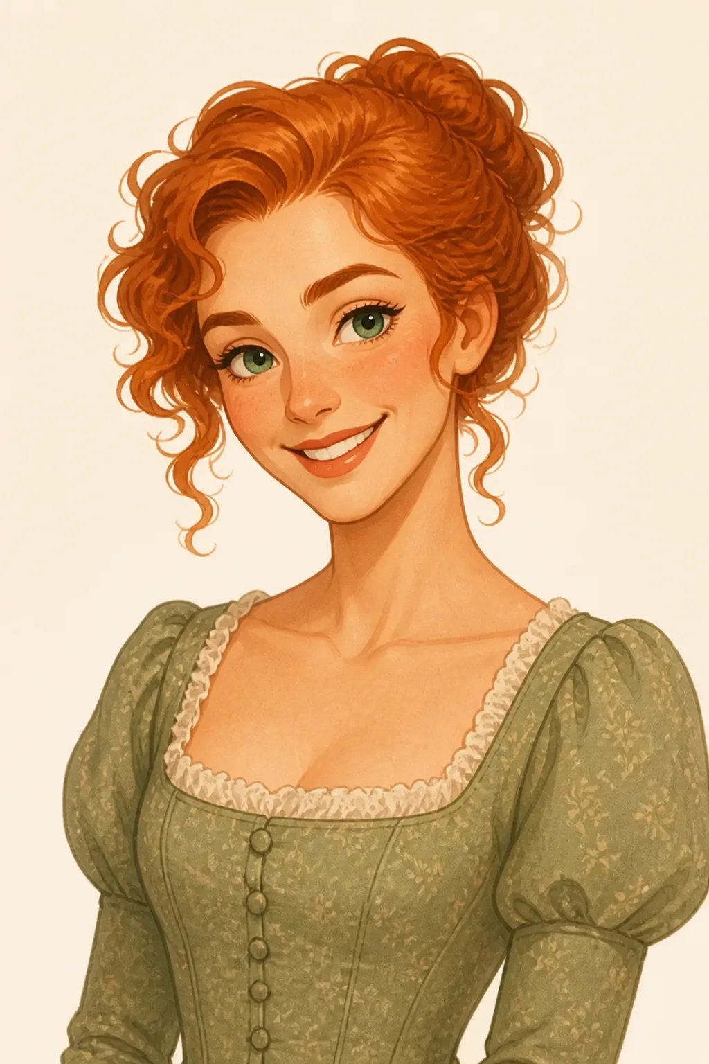 Mary Jane Wilks: character portrait from Adventures of Huckleberry Finn (Twain, Mark)
