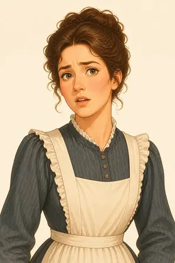 Portrait of Aunt Sally from Adventures of Huckleberry Finn