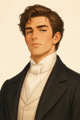 Portrait of Colonel Sherburn from Adventures of Huckleberry Finn
