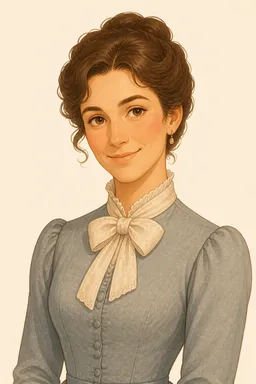 Portrait of Widow Douglas from Adventures of Huckleberry Finn