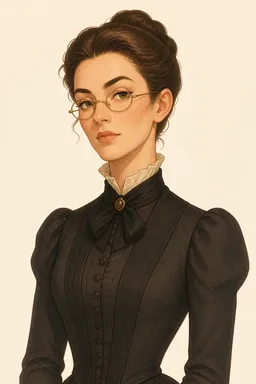 Portrait of Miss Watson from Adventures of Huckleberry Finn