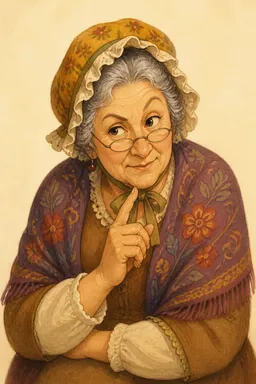 Portrait of Rachel Lynde from Anne of Green Gables
