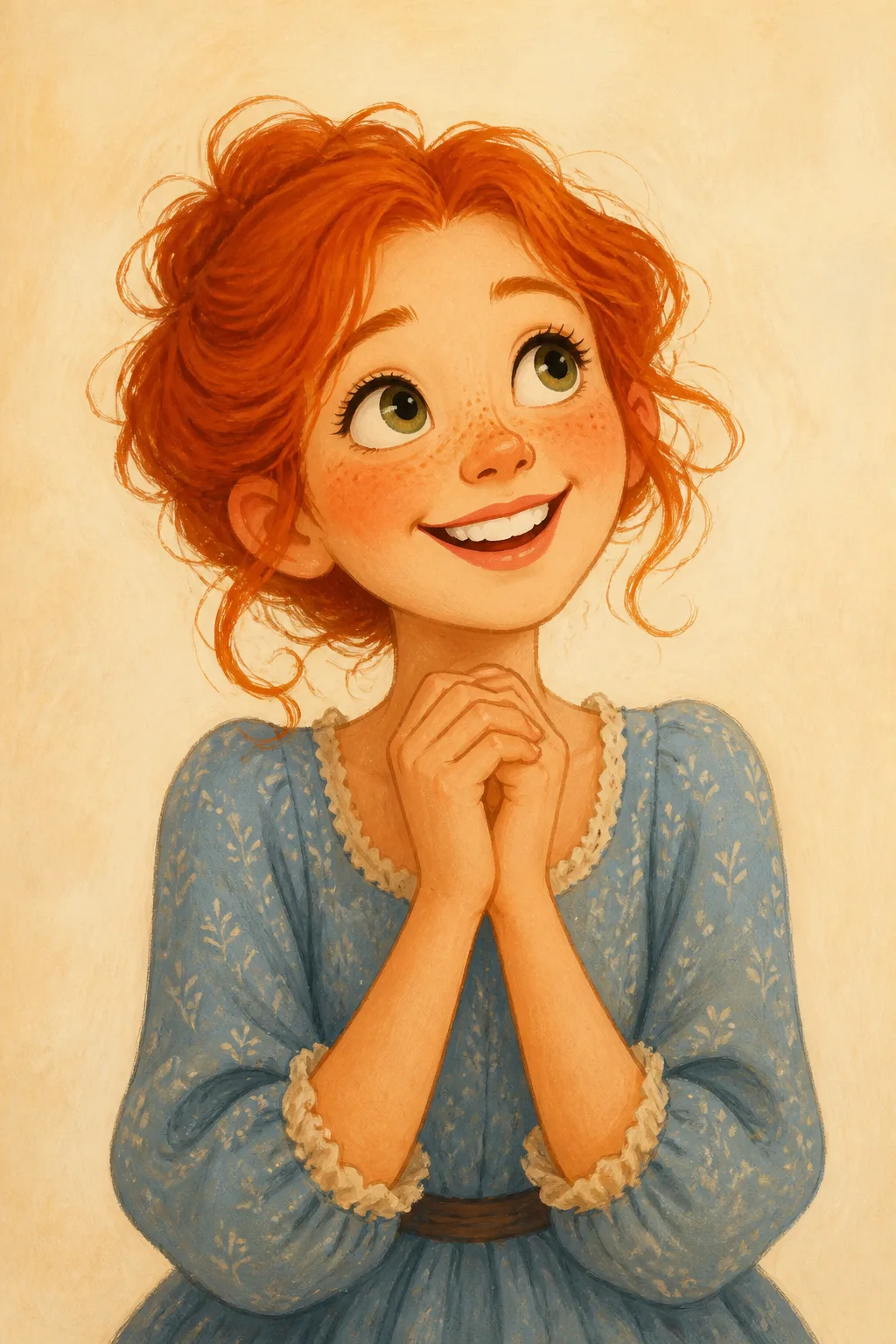 Anne Shirley: character portrait from Anne of Green Gables (Montgomery, L. M. (Lucy Maud))