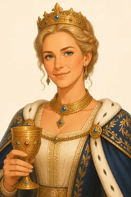 Portrait of Wealhtheow from Beowulf: An Anglo-Saxon Epic Poem