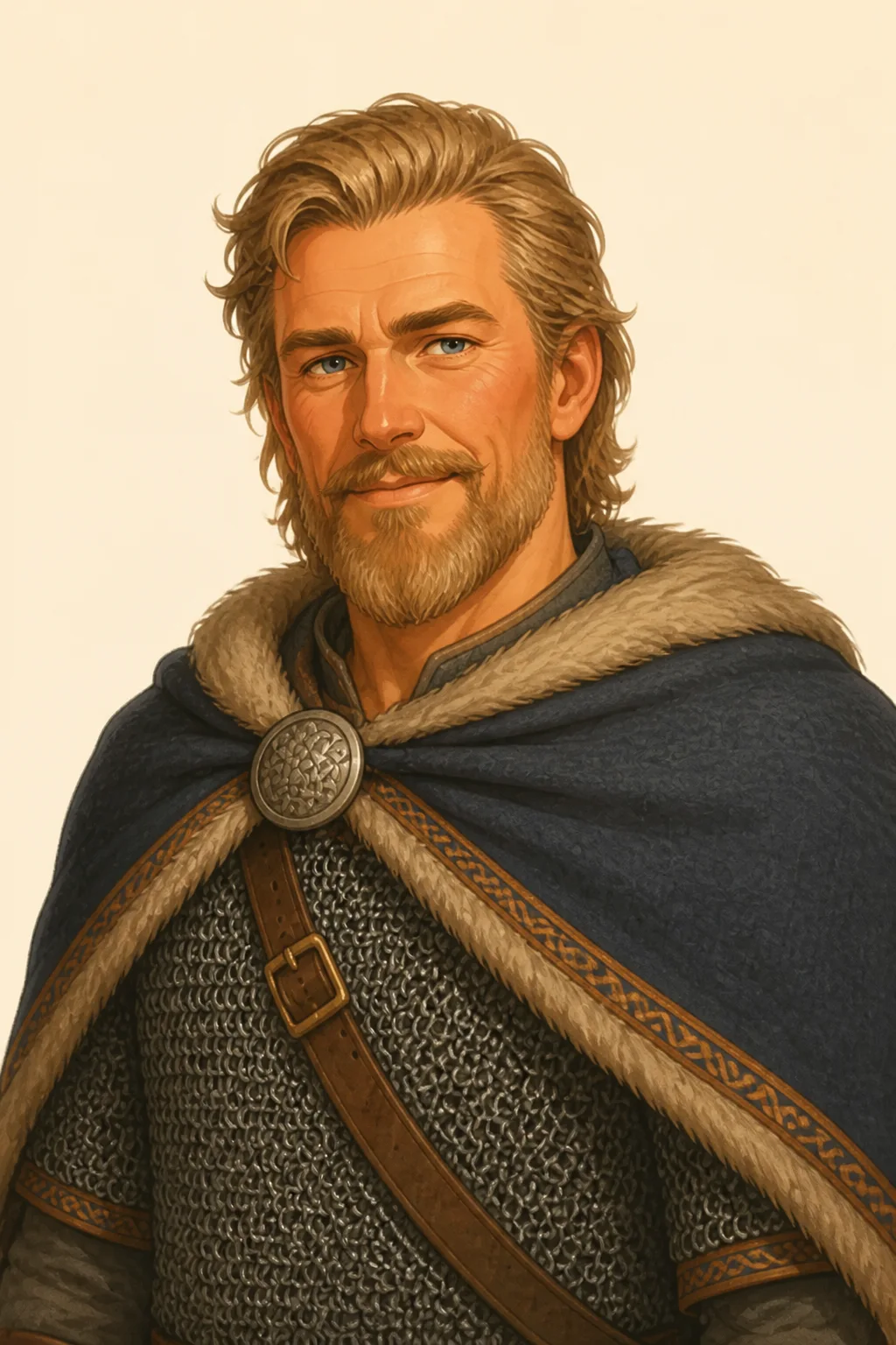 Ecgtheow: character portrait from Beowulf: An Anglo-Saxon Epic Poem (Unknown)