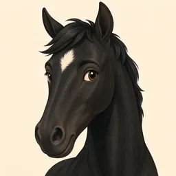 Portrait of Black Beauty