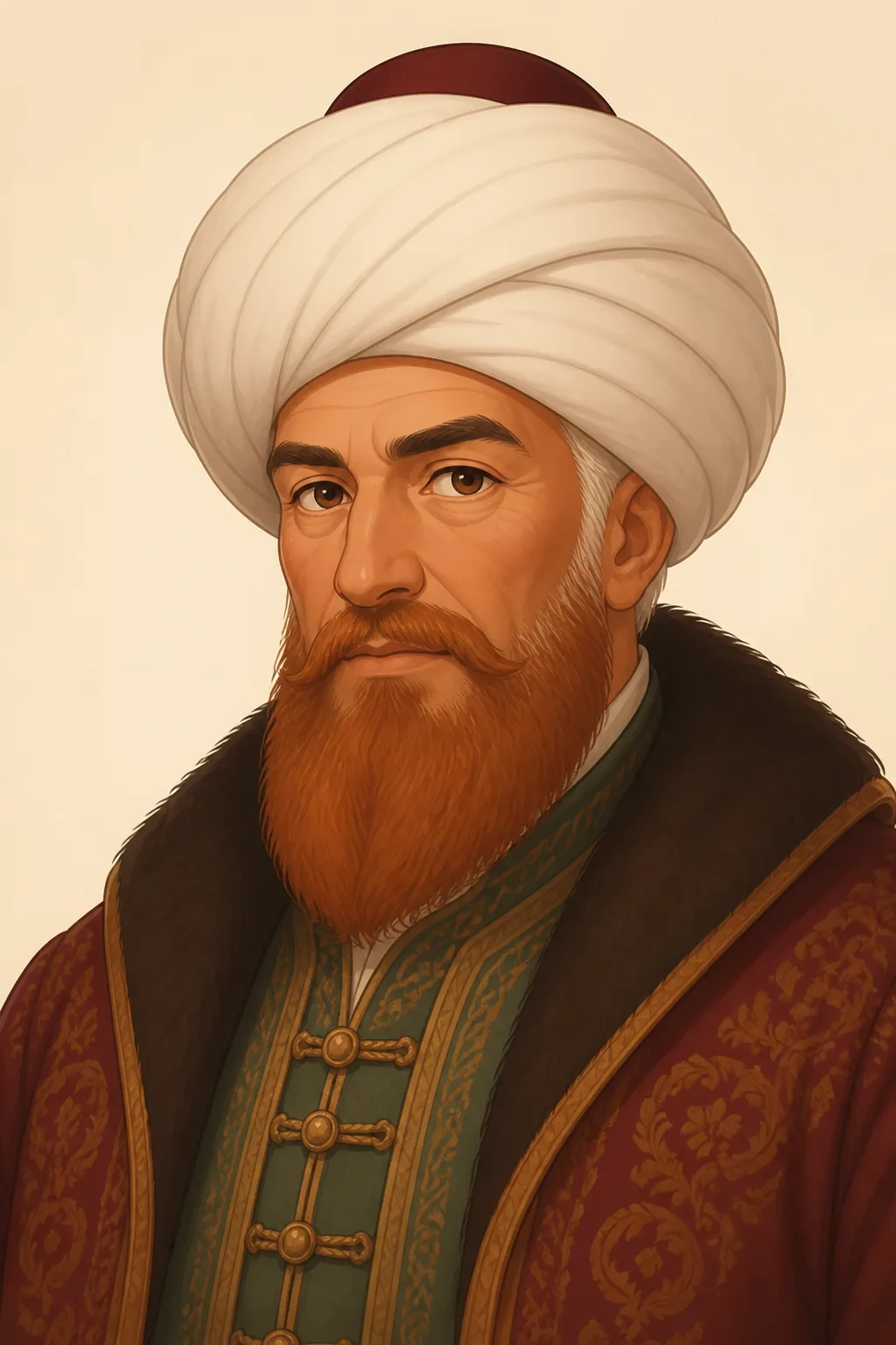 Khizr Barbarossa: character portrait from Captains of adventure (Pocock, Roger)