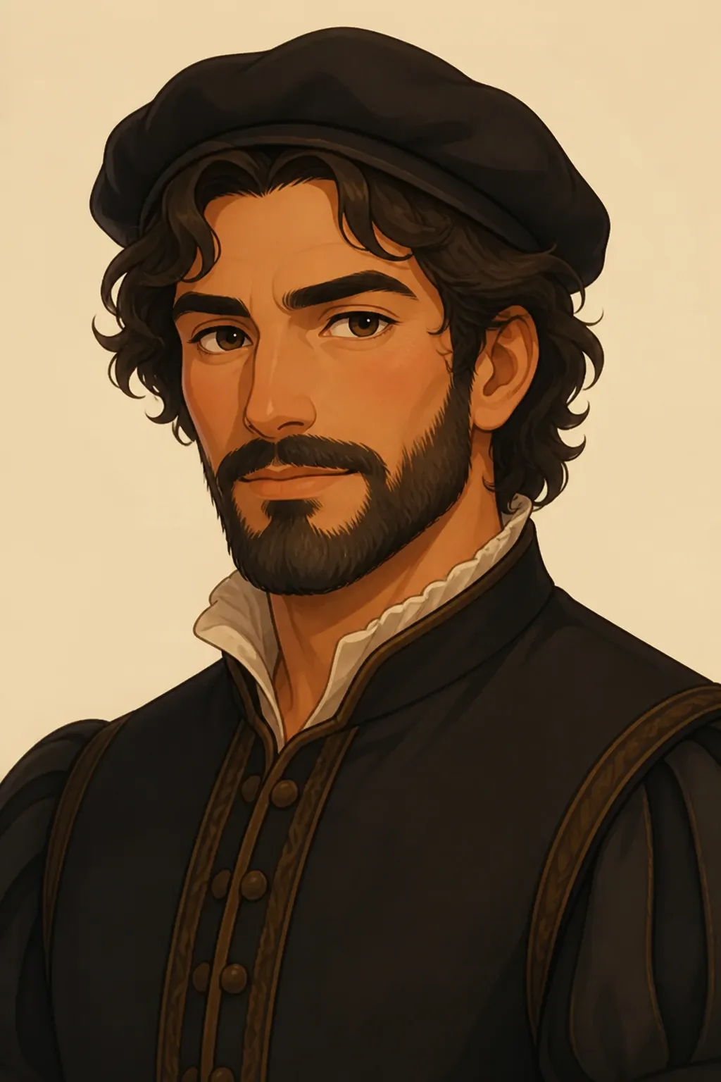 Amerigo Vespucci: character portrait from Captains of adventure (Pocock, Roger)