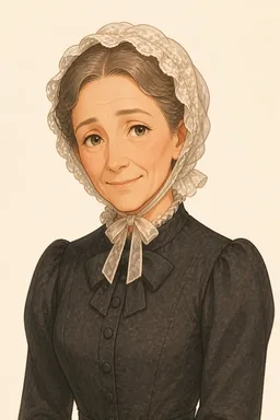 Portrait of Mrs Forrester from Cranford