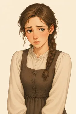 Portrait of Lizaveta Ivanovna from Crime and Punishment