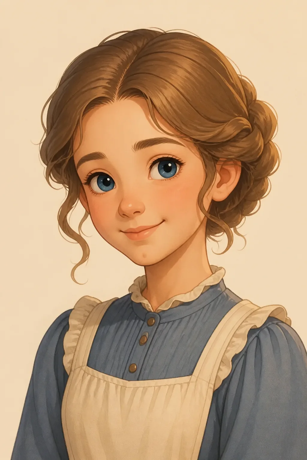 Marygold: character portrait from Daffydowndilly and the Golden Touch (Benson, Alpha Banta)