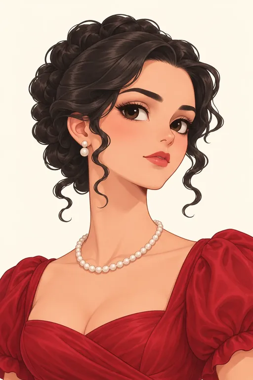 Blanche Ingram: character portrait from Jane Eyre (Charlotte Brontë)
