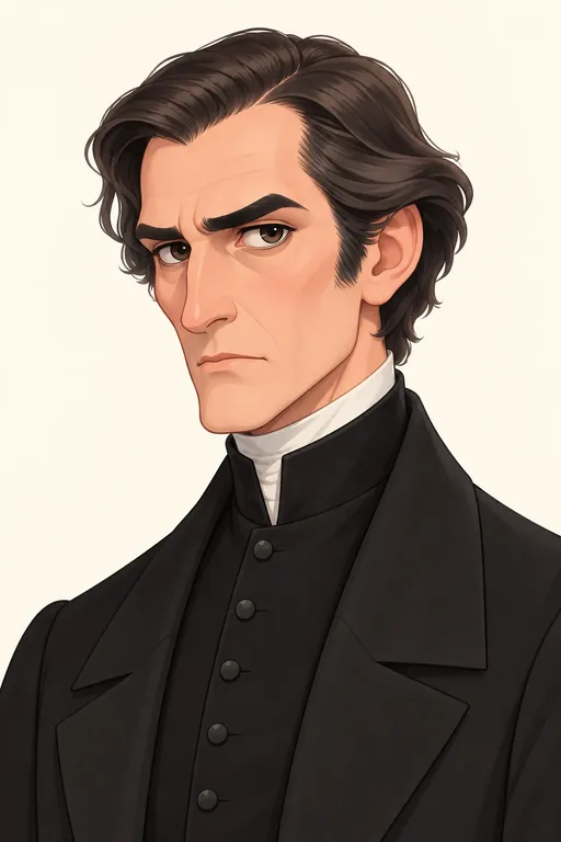 Mr. Brocklehurst: character portrait from Jane Eyre (Charlotte Brontë)
