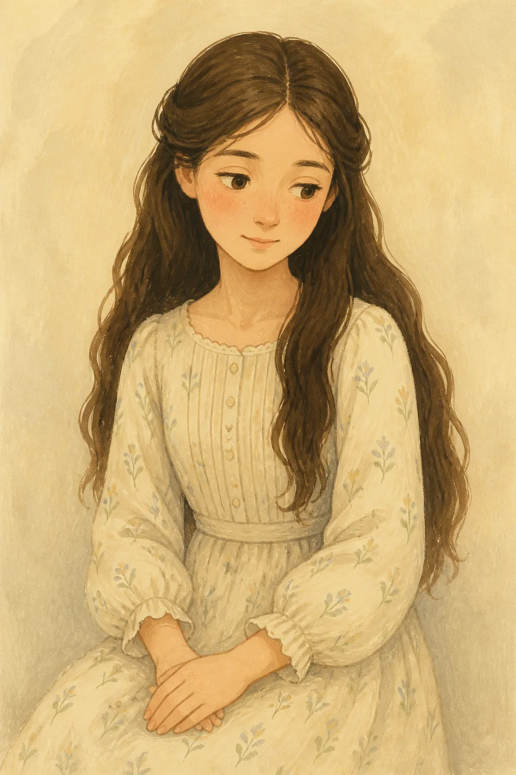 Elizabeth March: character portrait from Little Women; Or, Meg, Jo, Beth, and Amy (Alcott, Louisa May)