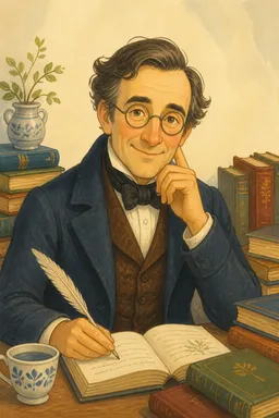 Portrait of Friedrich Bhaer from Little Women; Or, Meg, Jo, Beth, and Amy