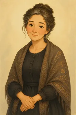 Portrait of Marmee March from Little Women; Or, Meg, Jo, Beth, and Amy