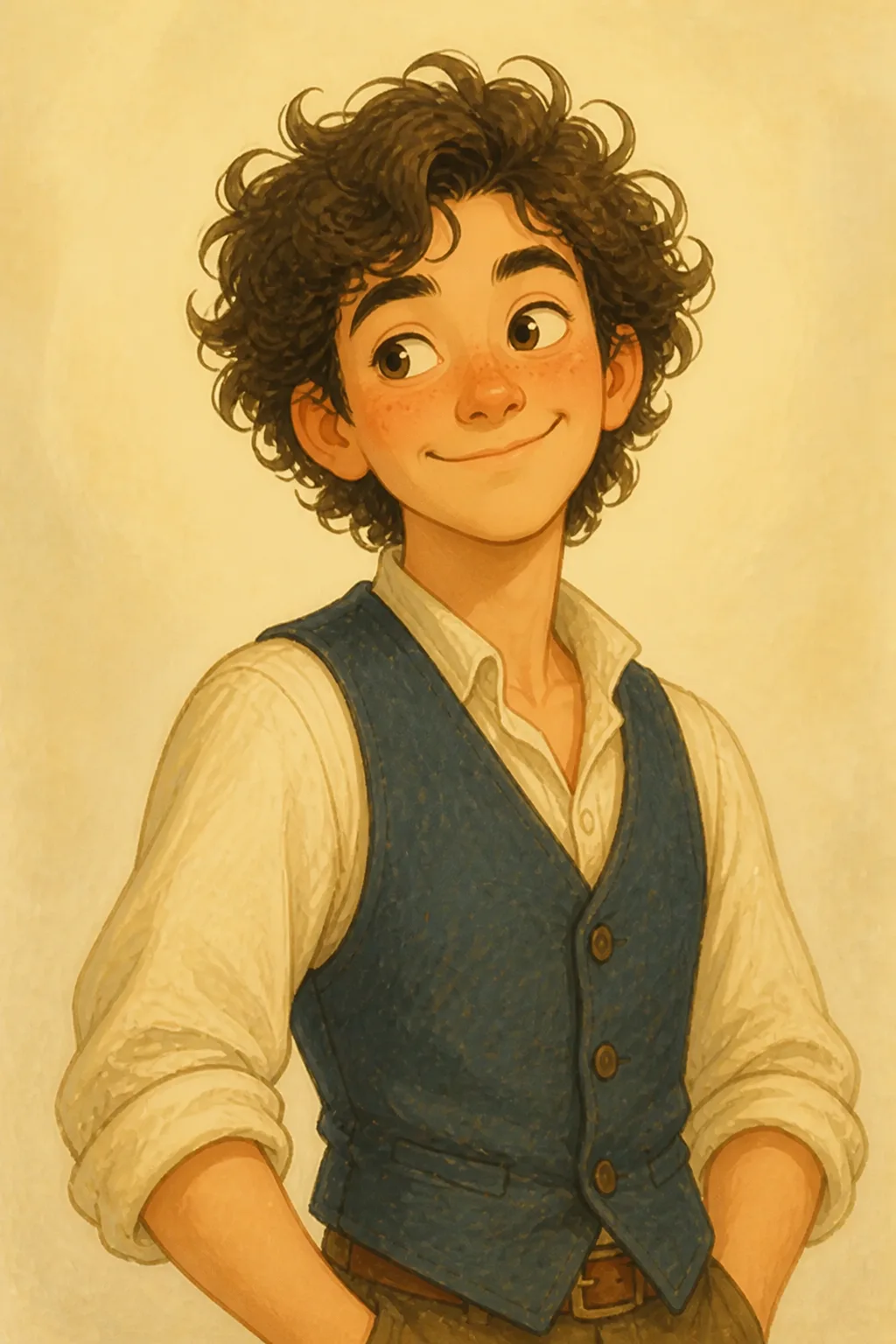 Laurie Laurence: character portrait from Little Women; Or, Meg, Jo, Beth, and Amy (Alcott, Louisa May)