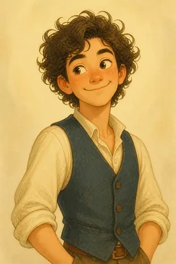 Portrait of Laurie Laurence from Little Women; Or, Meg, Jo, Beth, and Amy