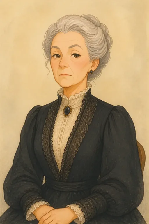 Aunt March: character portrait from Little Women (Louisa May Alcott)