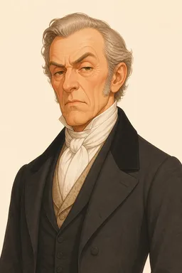 Portrait of Peter Featherstone from Middlemarch