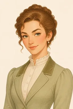 Portrait of Mrs. Cadwallader from Middlemarch