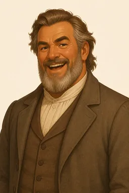 Portrait of Peleg from Moby Dick; Or, The Whale