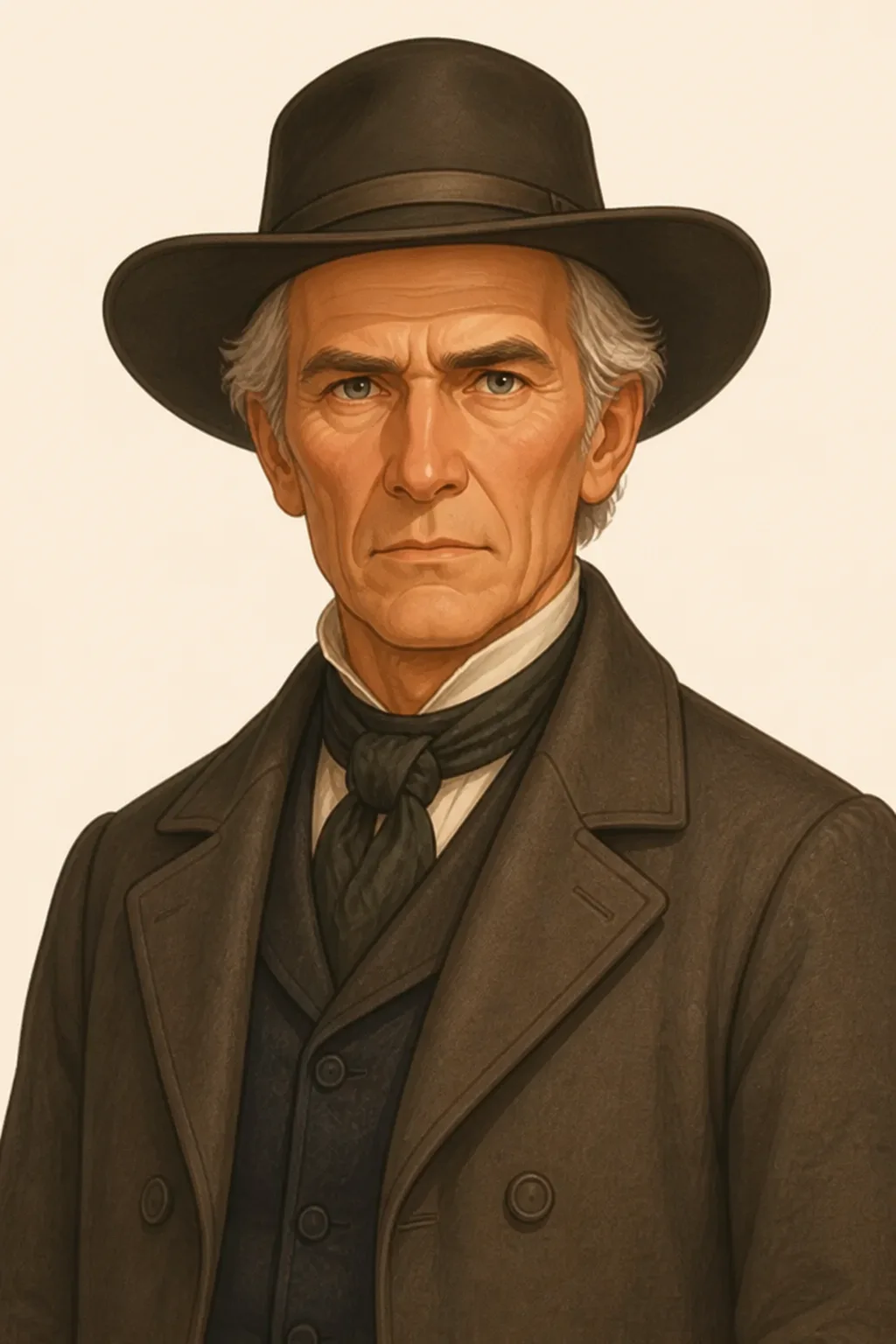 Bildad: character portrait from Moby Dick; Or, The Whale (Melville, Herman)