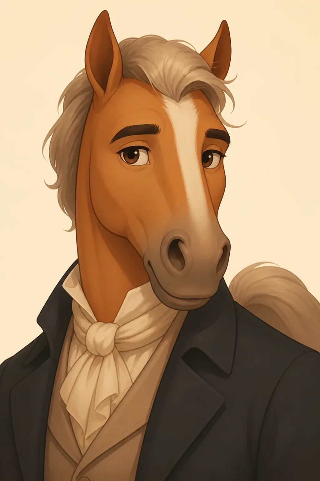 Rip: character portrait from Poor Blossom: The Story of a Horse (Carrington, Edith)