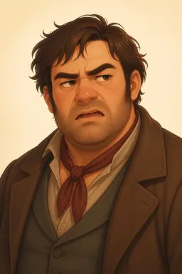 Portrait of Mr. Martin from Poor Blossom: The Story of a Horse