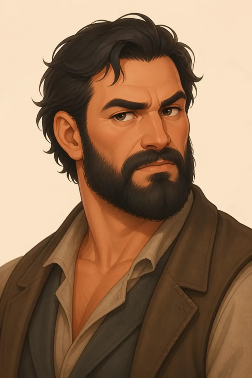 Dominic Capietro: character portrait from Tarzan triumphant (Burroughs, Edgar Rice)