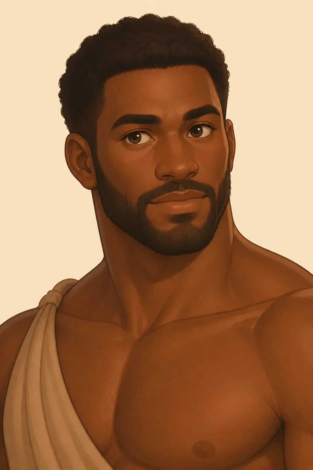 Ogonyo: character portrait from Tarzan triumphant (Burroughs, Edgar Rice)