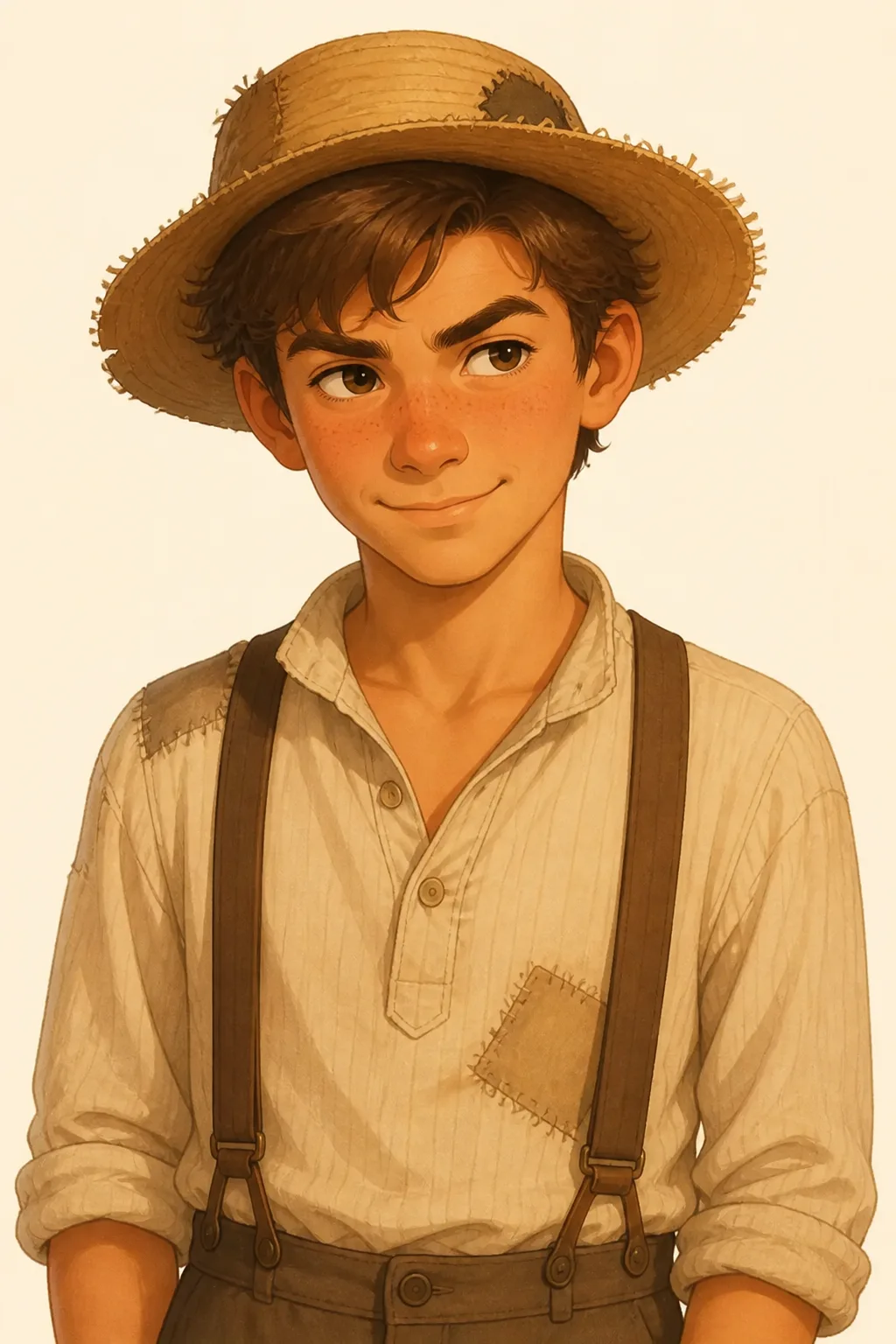 Tom Sawyer: character portrait from The Adventures of Tom Sawyer, Complete (Twain, Mark)