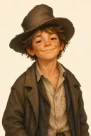 Portrait of Huckleberry Finn