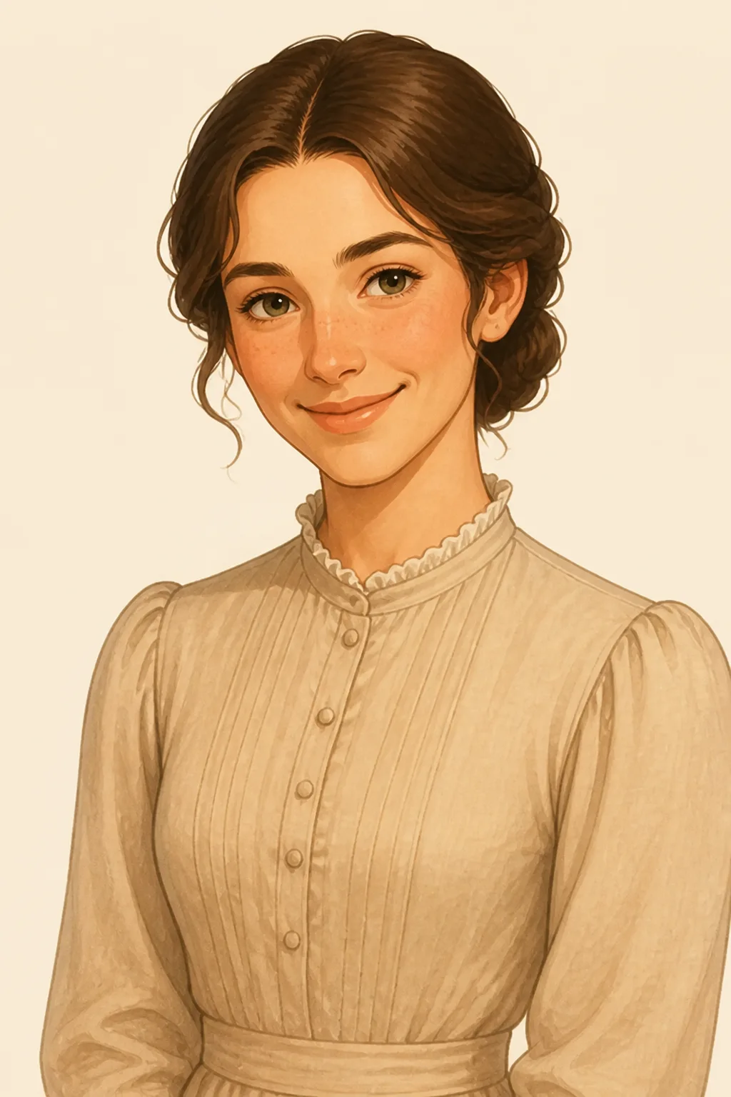Mary: character portrait from The Adventures of Tom Sawyer, Complete (Twain, Mark)