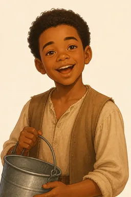 Portrait of Jim from The Adventures of Tom Sawyer, Complete
